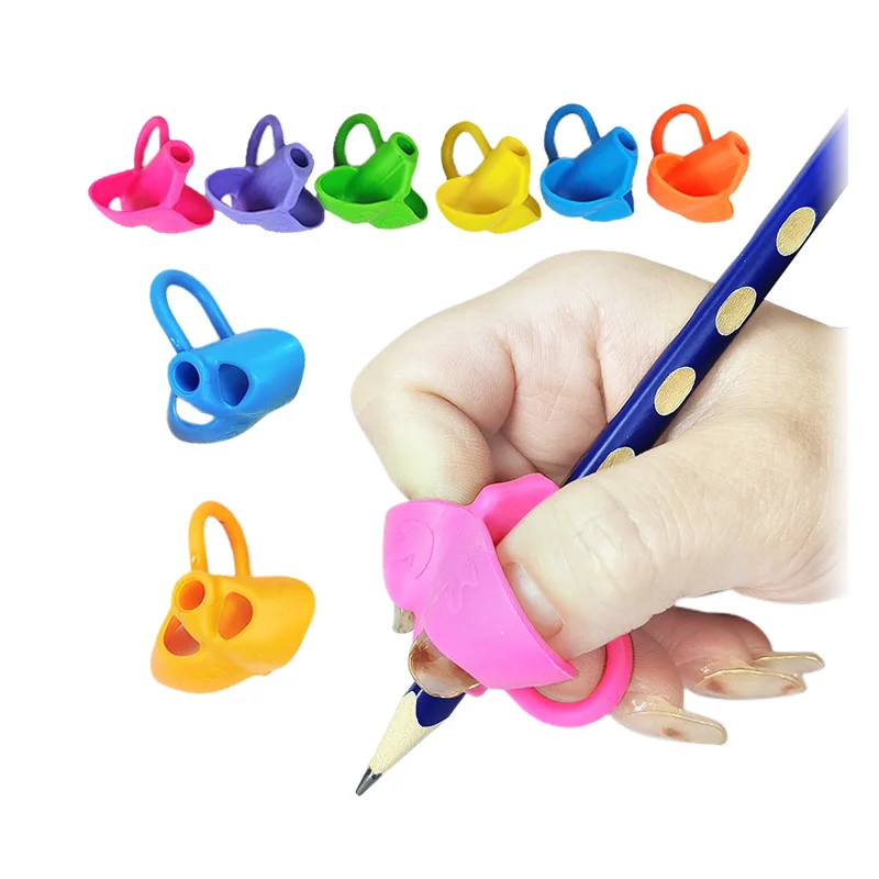 Pencil Grips For Kids Handwriting For Preschool Silicone Pencil Holder Pen Writing Aid Grip Posture Correction Tool