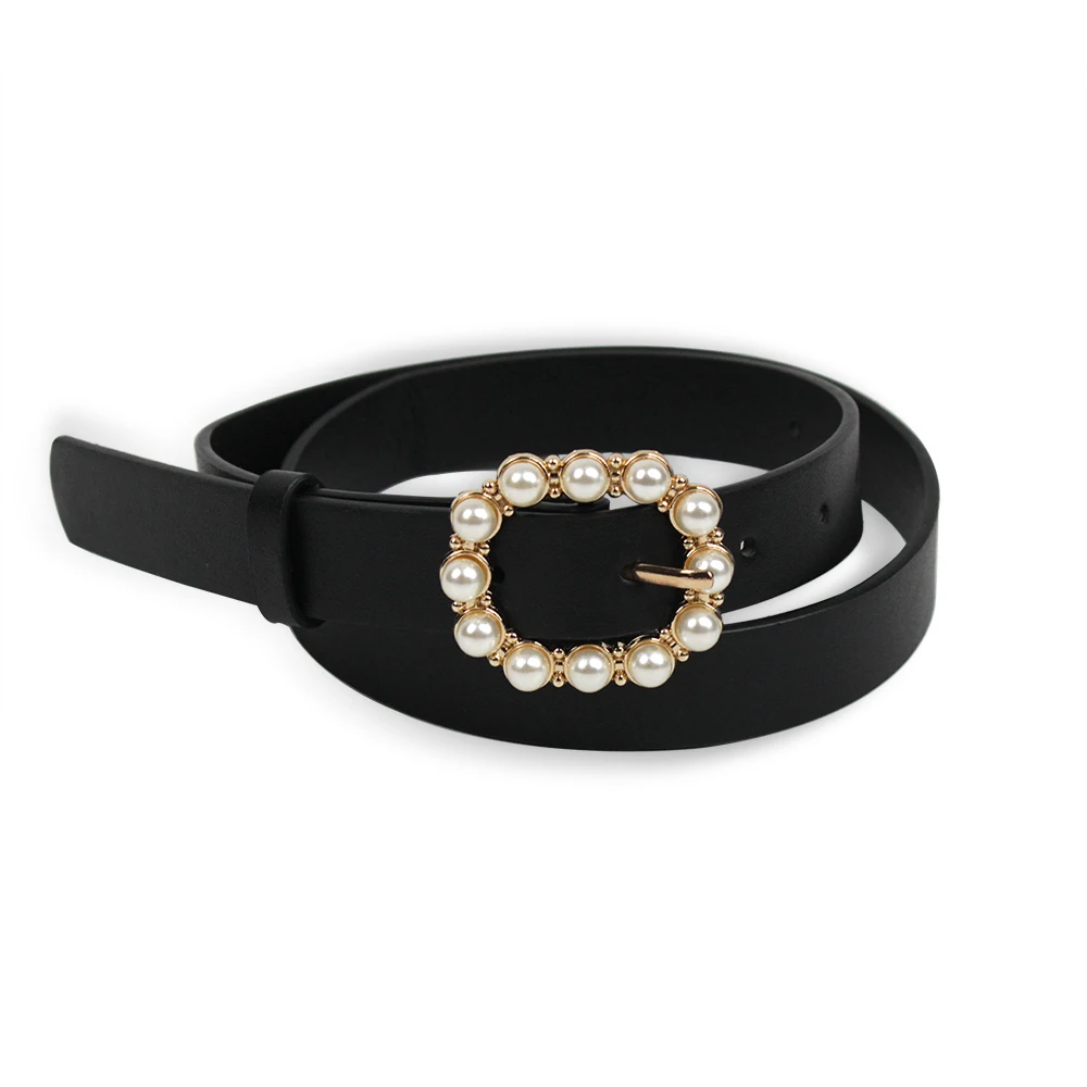 Customized Belt Manufacturer Design Luxury Leather Belt Women Decorative Waist Belt for Lady