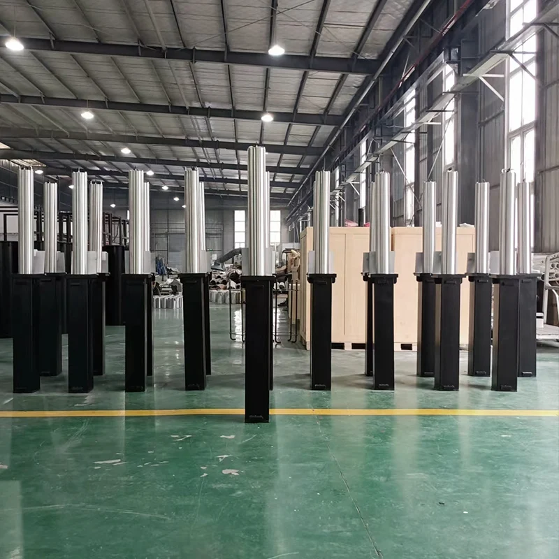 Manual Telescopic Bollards Preventing Theft Security 304 316 Stainless Steel Bollard Parking Space Occupation