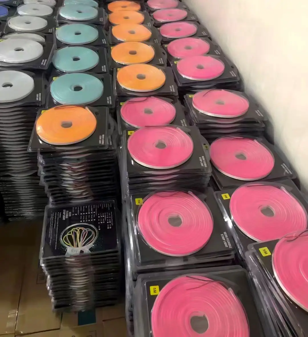 LED Silicone Neon Light Strip Set IP65 Waterproof 2835 Low Voltage 5M 12V 6*12 Shape Embedded Linear Flexible Light Strip