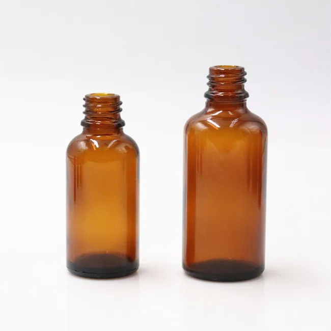 Child-proof Empty 30Ml Dropper Cuticle Essential Oil 1oz 30 ml Dropper Bottle Amber Glass Oil Bottles With Pipette