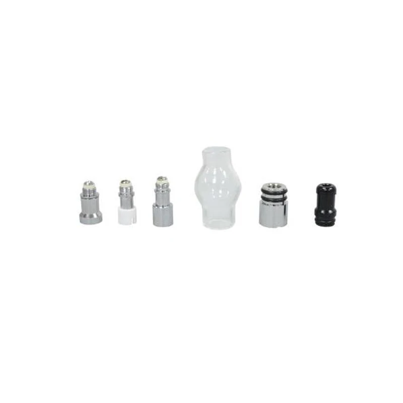 
Glass globe atomizer Pyrex Wax dry herb Tank vaporizer herbal ceramic/ Quartz Dome coils vape pen vapor e cigs Atomizers 