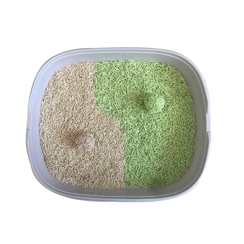 pet shop products wholesale automatic tray use natural tofu cat litter / arena para gatos