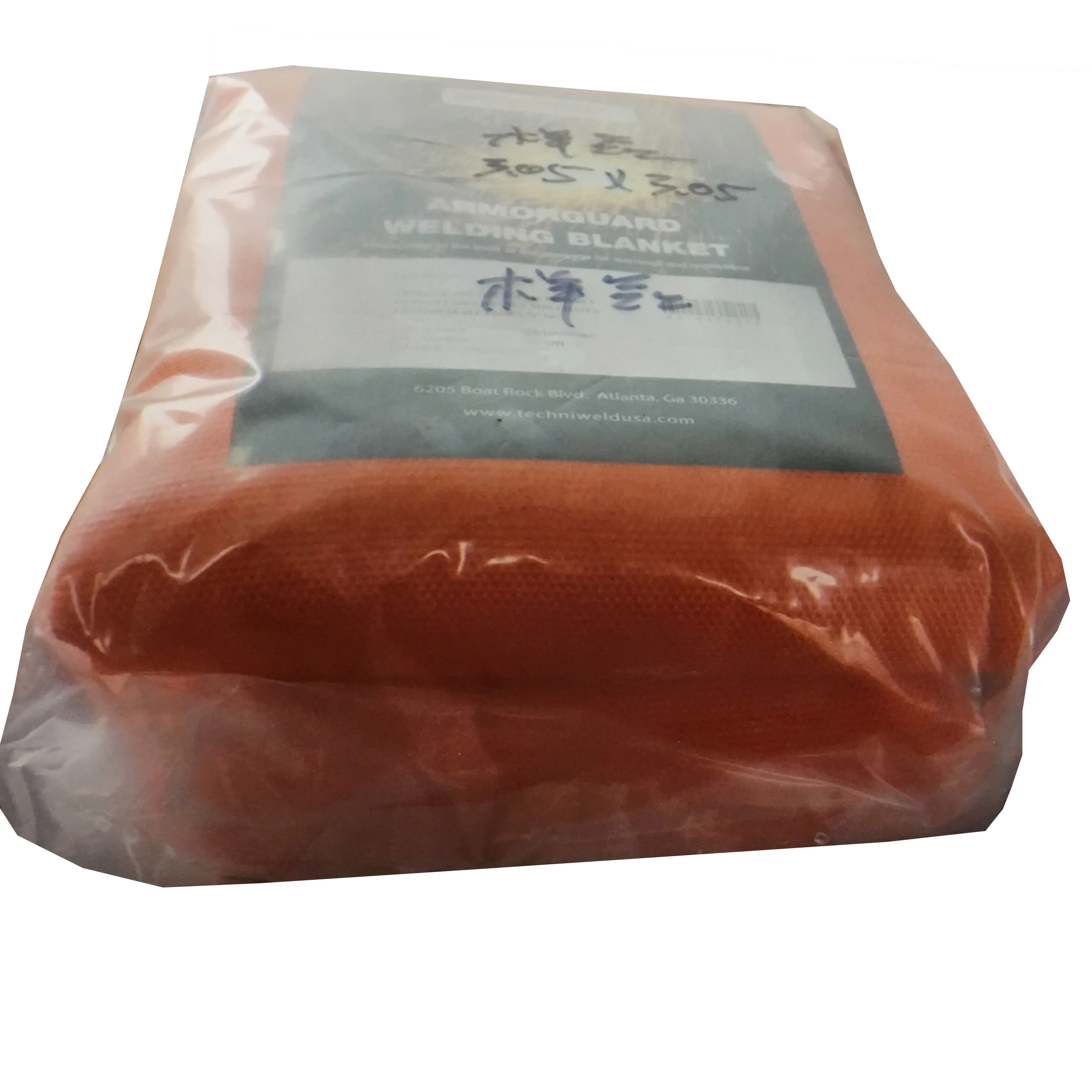 Electric Welding Iron Oxide Red Coated Fire Blanket