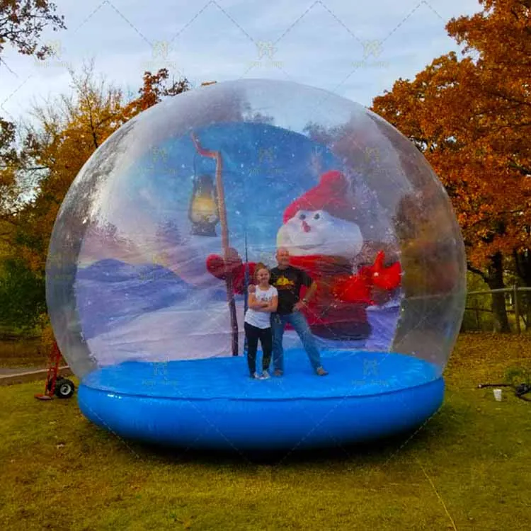 Inflatable Bubble Tent House 10ft Dome Commercial Grade Clear PVC Tarpaulin Kids Party Bubble Balloons House Tent, Transparent