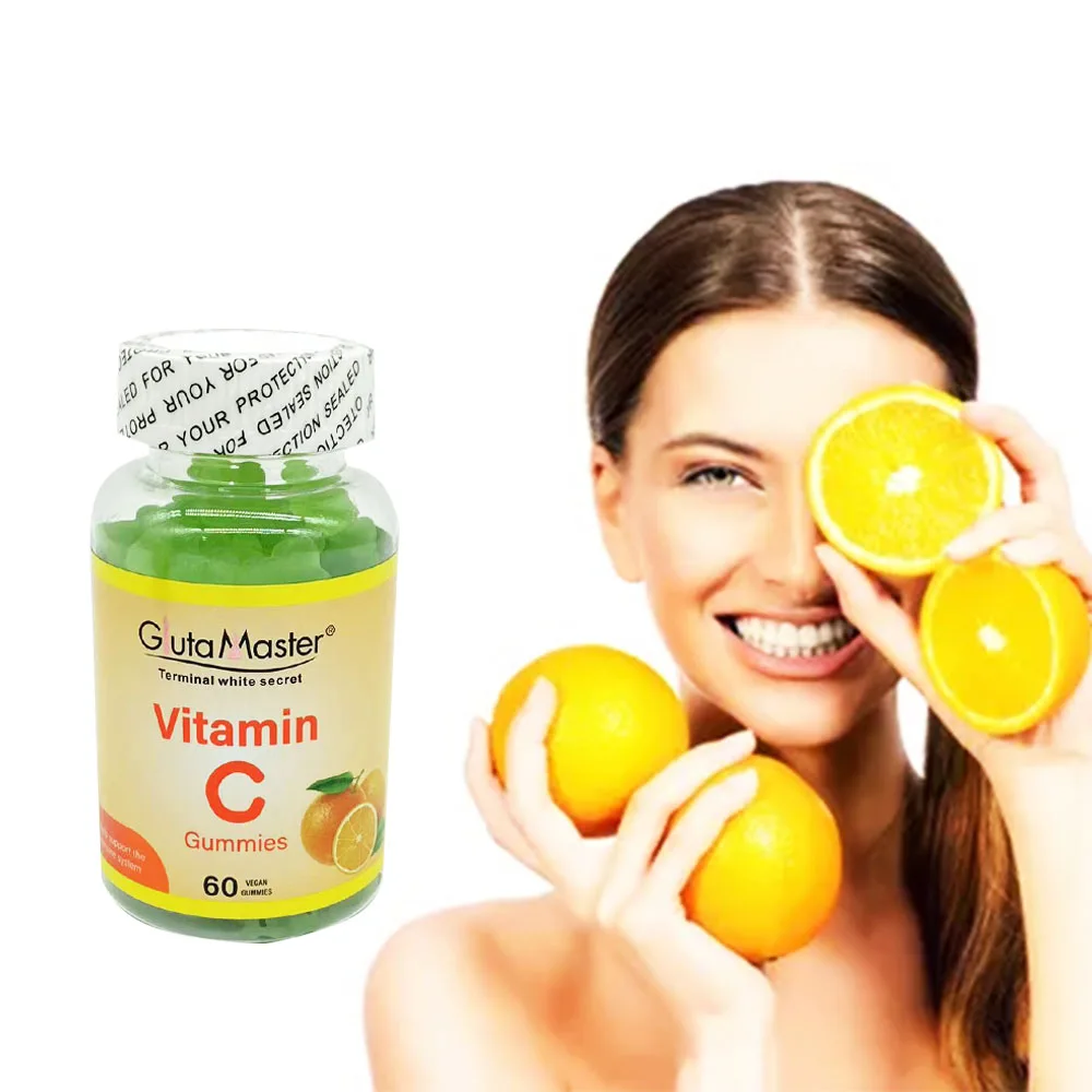 Gluta Master Vitamin C Gummies 60 Vegetarian Gummies natural fruit flavors Helps Support Immune System