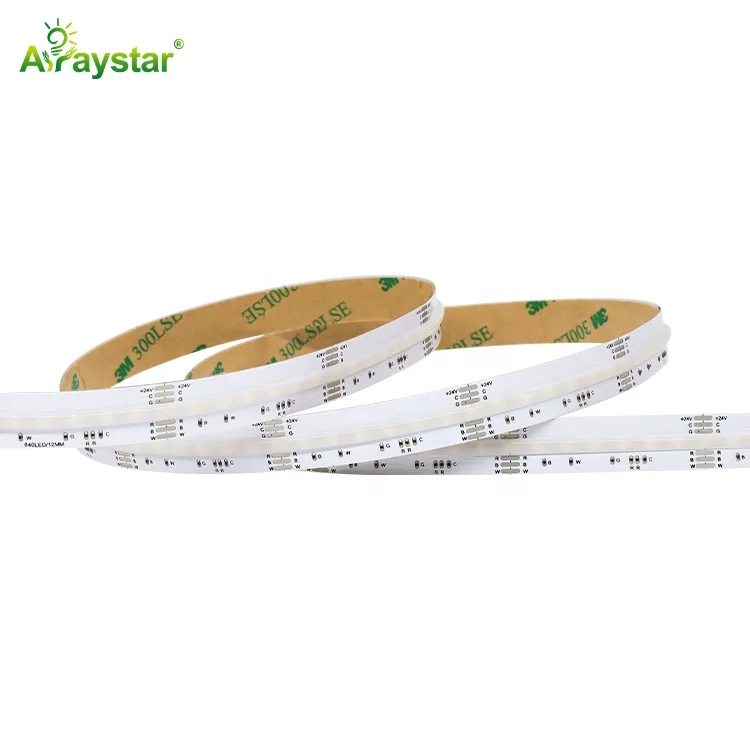 Newly Released SMD FCOB LED Strip Light Slim 10mm High Brightness Dotless 12V 24V COB CRI90 320 LEDs 2022