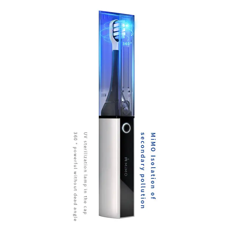 Custom Silicone Ultra Black Ultrasonic Electric Toothbrush Rechargeable Soft travel tooth brush