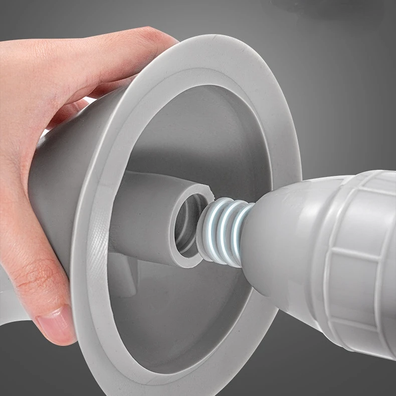 FF2190 Manual Sewer Drain Toilet Clog Remover Tools Sink Cleaner High Pressure Air Drain Blaster Bathroom Toilet Plunger