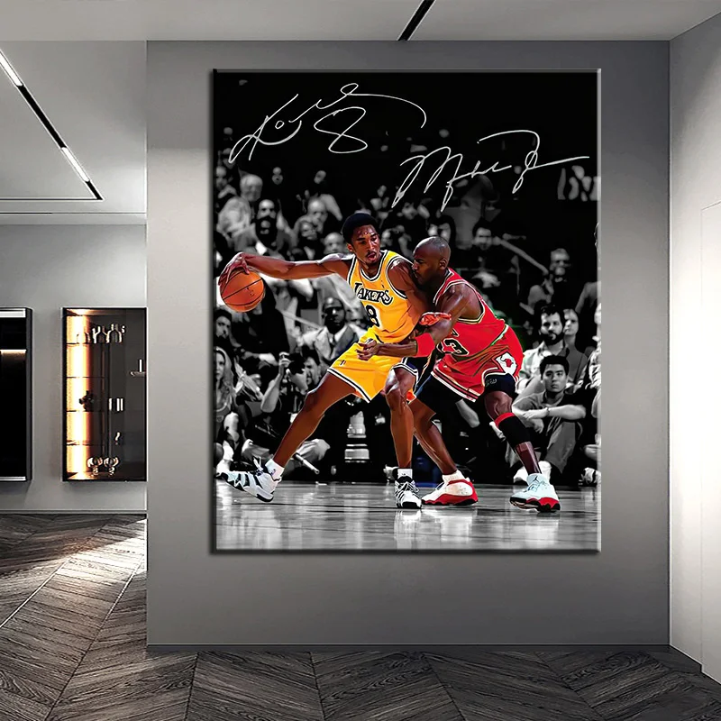 Kobe Sign Basketball player Modern Portrait Wall Pictures Canvas Painting For Home Decor As Gift Cuadros Living Room Decoration