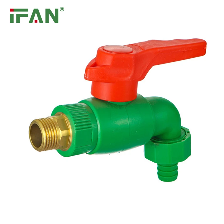 IFAN Commercial Price PPR Water Tap High Pressure PPR Pipe Fitting Plastic Water Bibcock