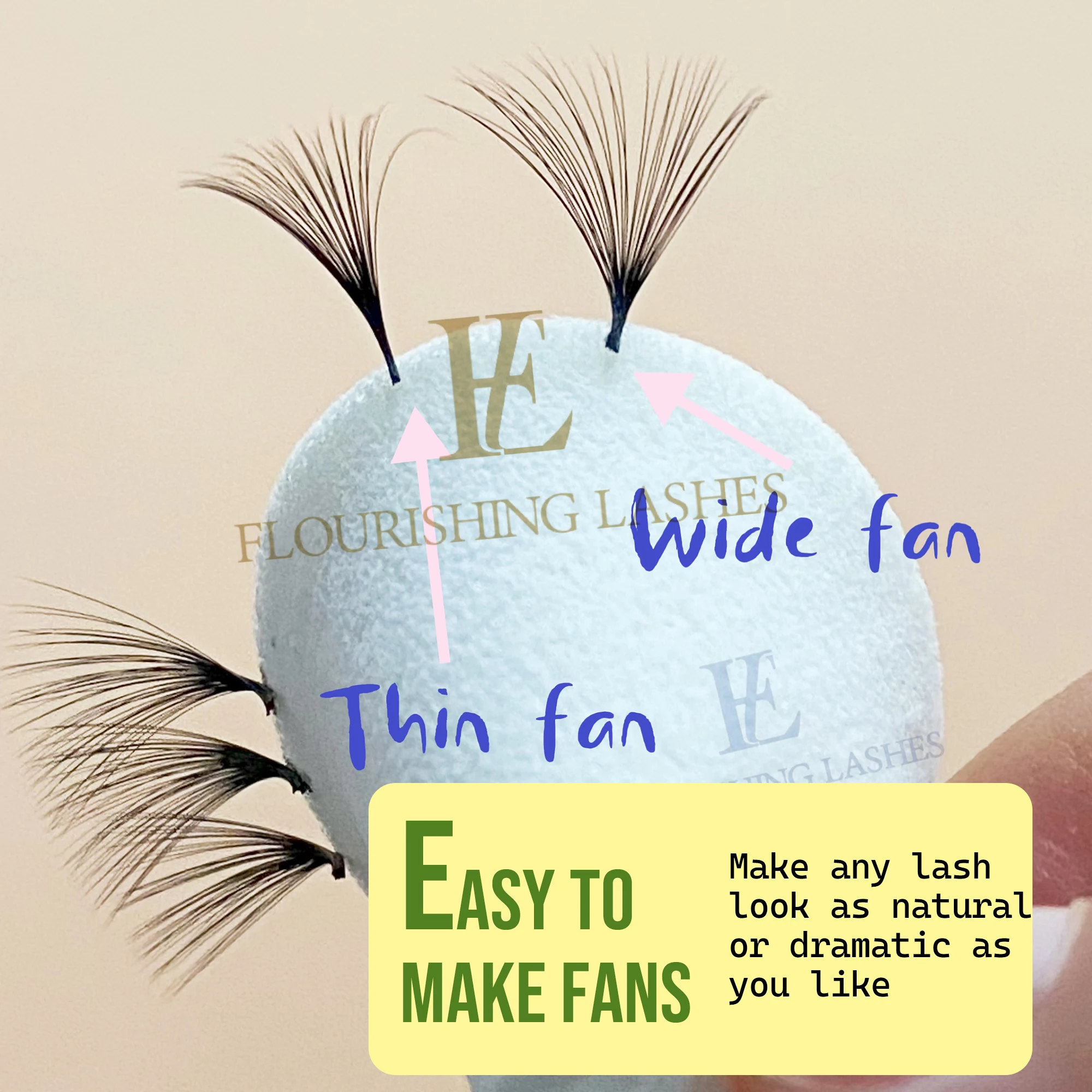 individual eyelash extensions volume CD lash trays mink russian volume fans eyelash extensions