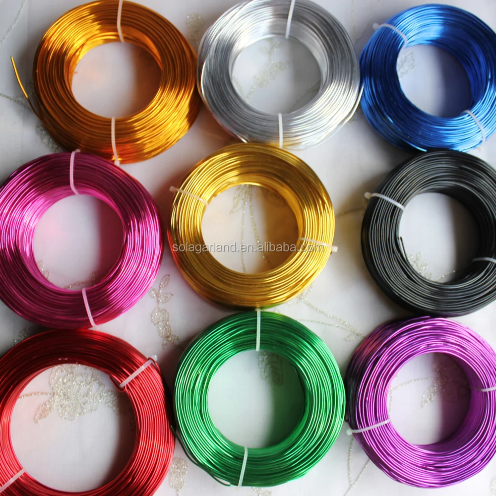 0.8-5mm Round Aluminum Wire 9-300Meters Versatile Painted Aluminium Metal Coloured Wire For DIY Jewelry Making Accessories
