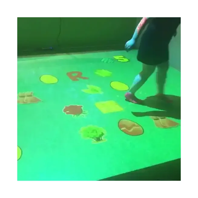 Interactive floor projector for kids Interactive floor projection system games Interactive led dance floor screens