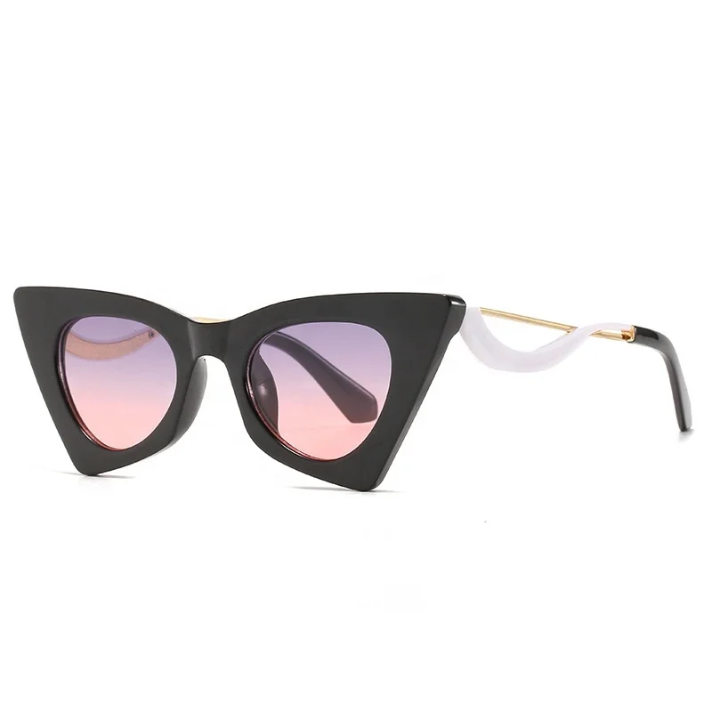 High Quality Outdoor Shade Cat Eye Women Eyewear Luxury Fashion New Style Sunglasses