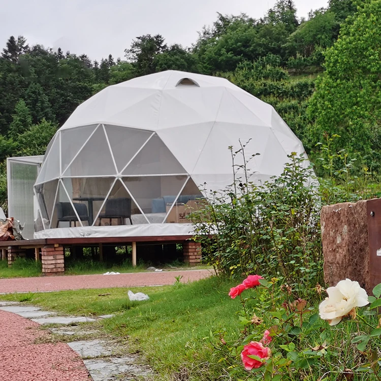 12FT Garden Dome Bubble Tents Upgraded Geodesic Dome Greenhouse Ball Tents