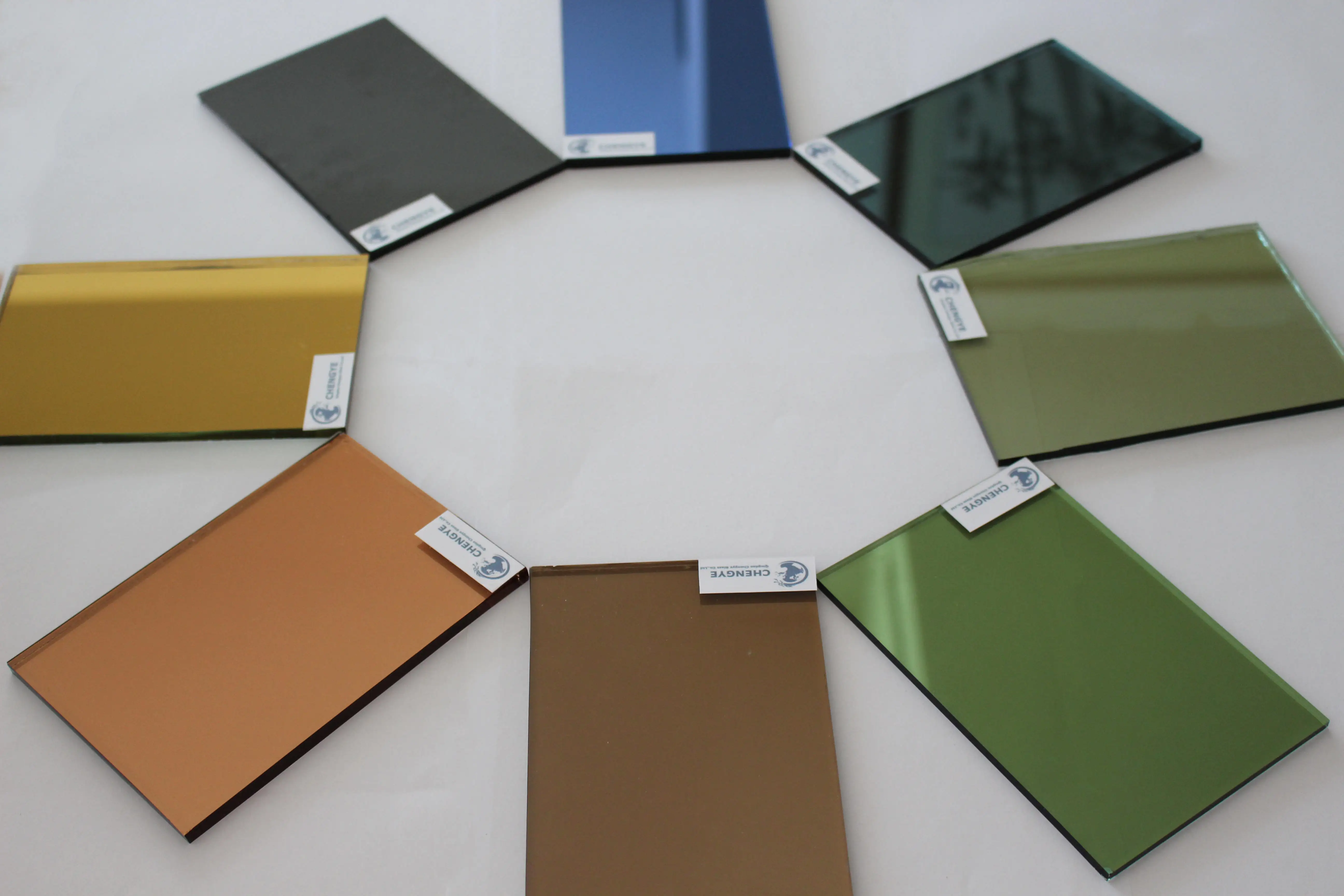 Colour Flat Tinted Reflective Glass For Sliding Door