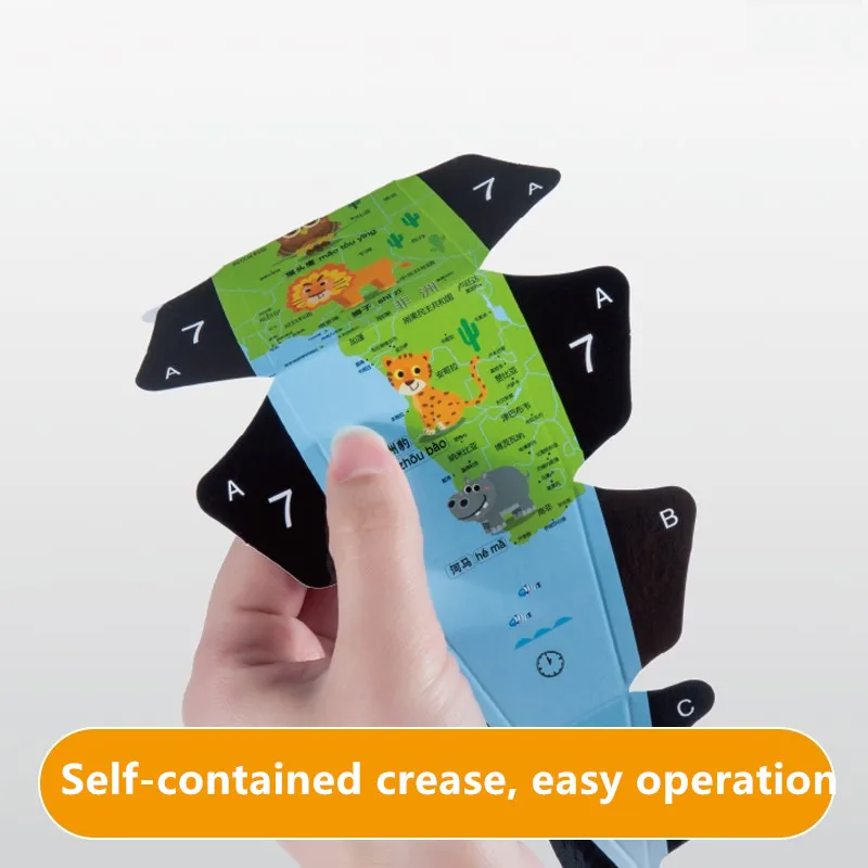 Dipper DIY Simulation Globe 3D Paper Puzzles Educational Stereo Assembly Globe World Map Travel Child Developing Toy Gift