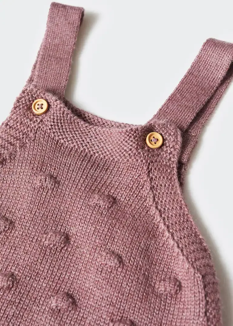 Girl Pink Clothes with Pom Pom Baby Suspender Trousers Baby Cotton Romper