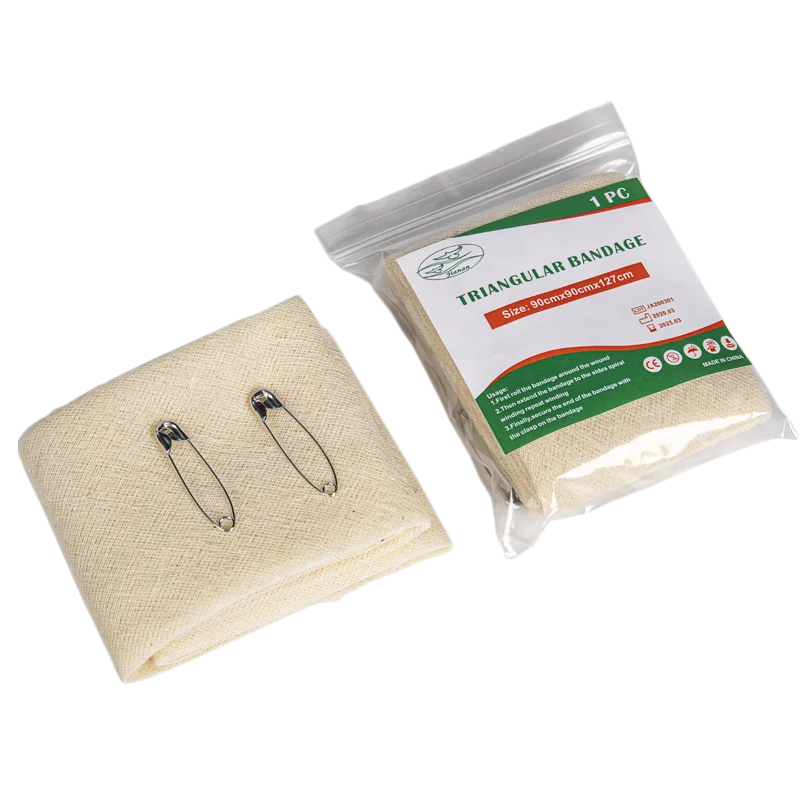 Medical Gauze Triangular Bandage, Non-woven Triangular Bandage 100 x 100 x 142 cm