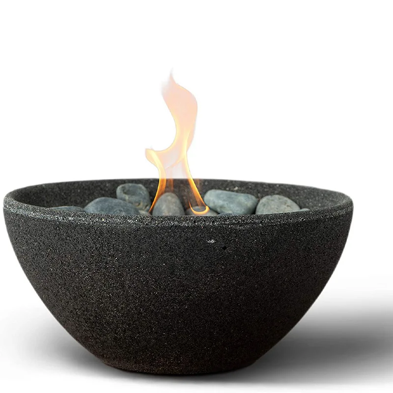 Mini Cement Fire Pit  FirePit Stone Portable Stone  Tabletop  Fire Pit Bowl