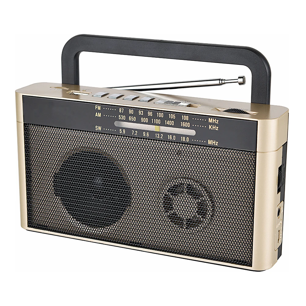 HS-3128 Old Style multi bands radio rechargeable shortwave radio receivers portable am fm radio