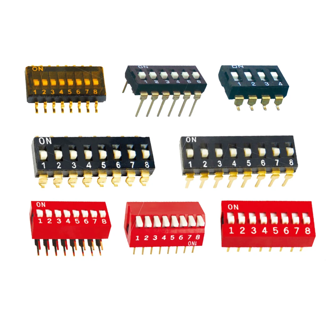 Digital coded switch Time relay with digital keys White DIP coded switch