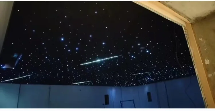 Shooting Star-Ceiling Home Star Ceiling Panel Set Multi Color With Fiber Optic Starlight for cinema theater room