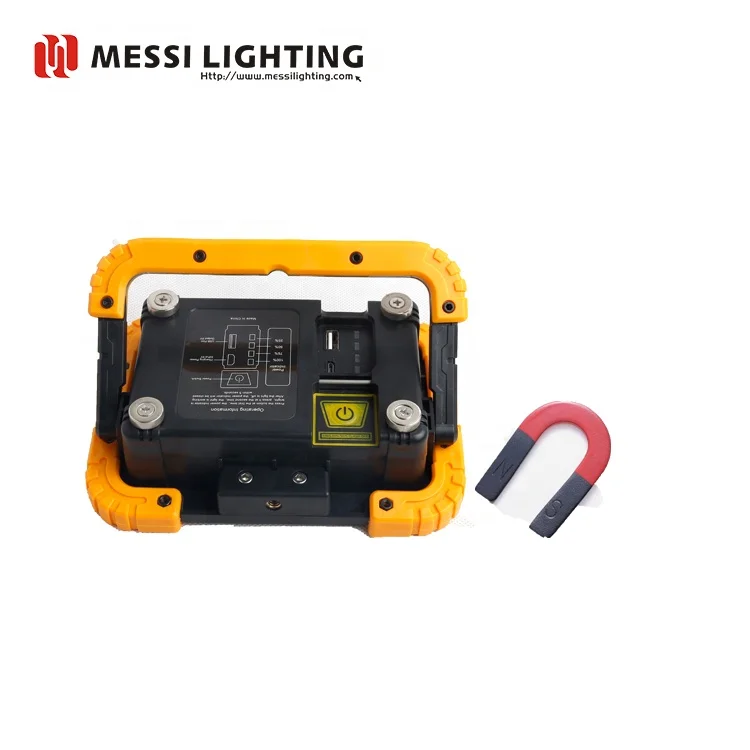 
10 watts outdoor emergency USB Rechargeable work LED flood light 