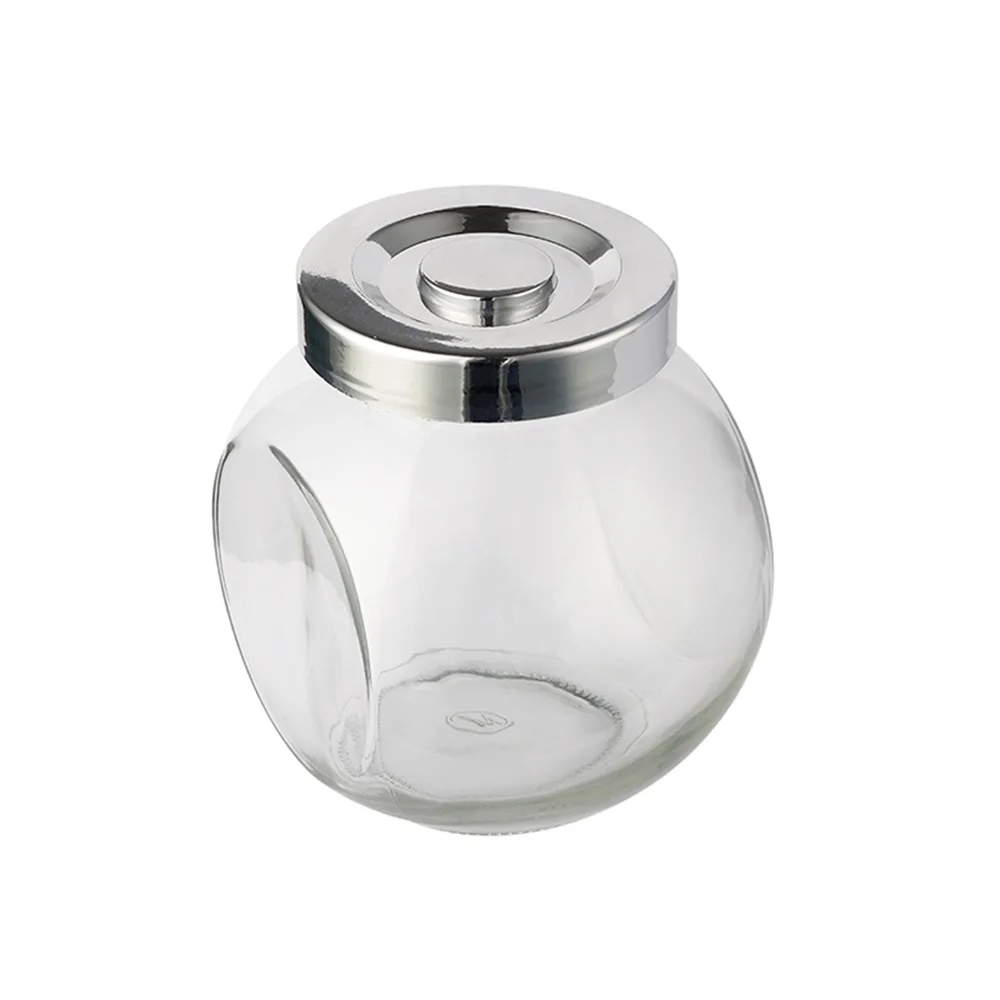 Berlin Packaging Flat Round Shape Jar Custom Logo Size Wholesale Glass Chocolate Candy Food Storage Container Jar