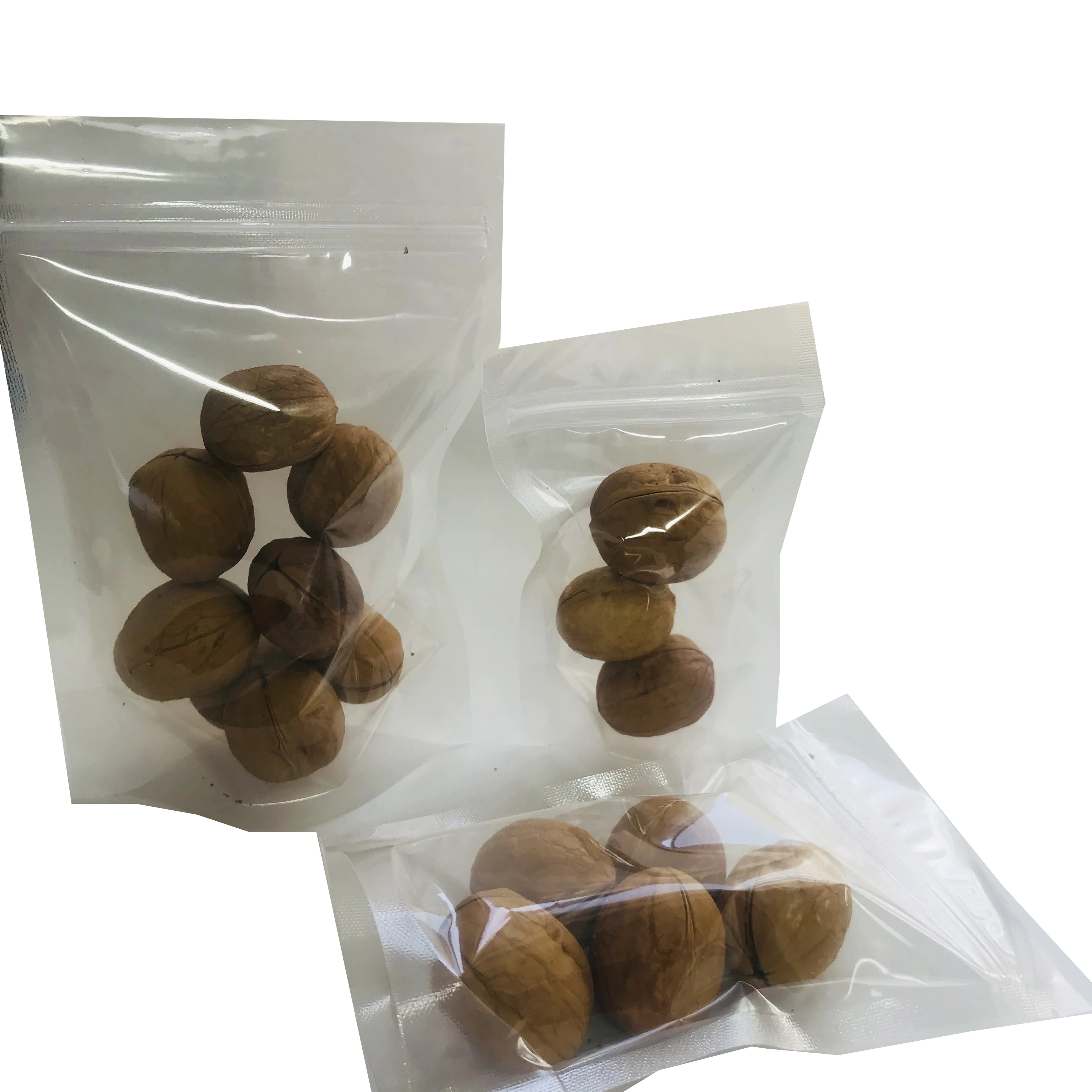 OEM Clear Food Packaging Clear Plastic Bag With Zip Lock Transparent PE Strong Storage Bag Doypack Zipper Bag For Spice Pack