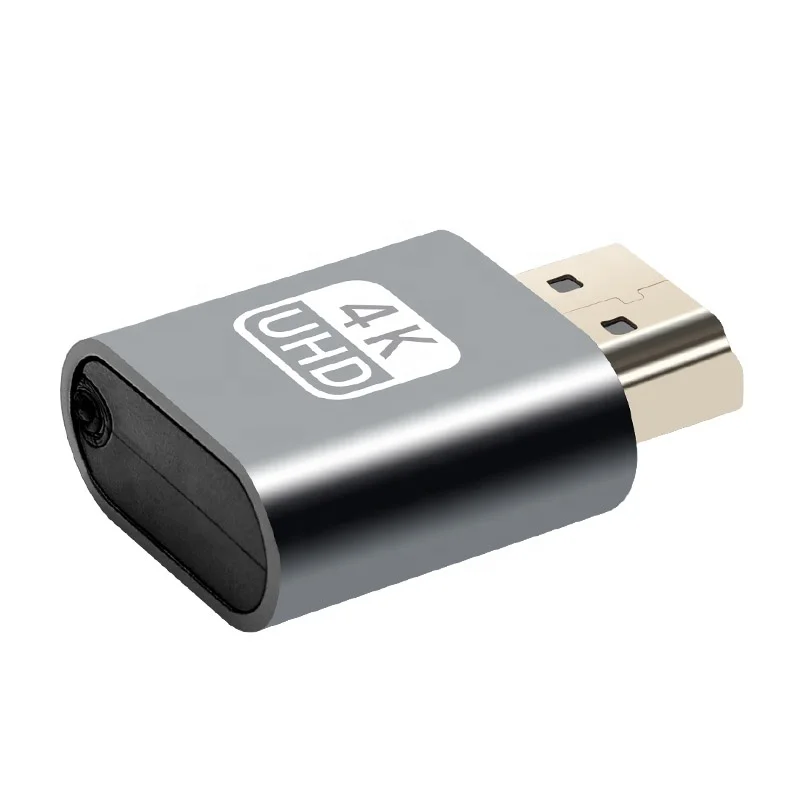  HDMI виртуальный дисплей DDC EDID подключаемый 4K 1080P HDMI-совместимый Виртуальный адаптер