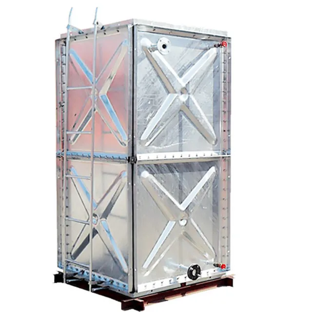 Hot Dip Galvanized Steel Panel Assembled 2000L Galvanized Steel Hydrostatic pressure Water Tank