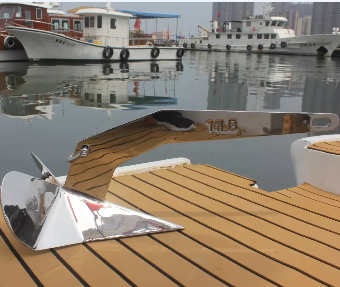 Shenghui Hot Sale 316 Stainless Steel Yacht Delta Wing Anchor Boat Ship Delta Anchors