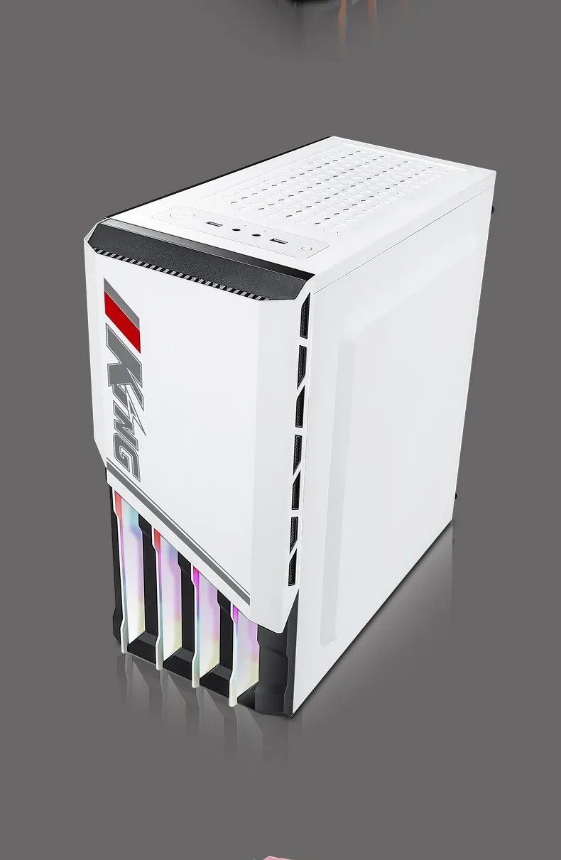 Полный башня стеклянные панели блок питания ATX M-ATX мини-itx водяное охлаждение башни чехол