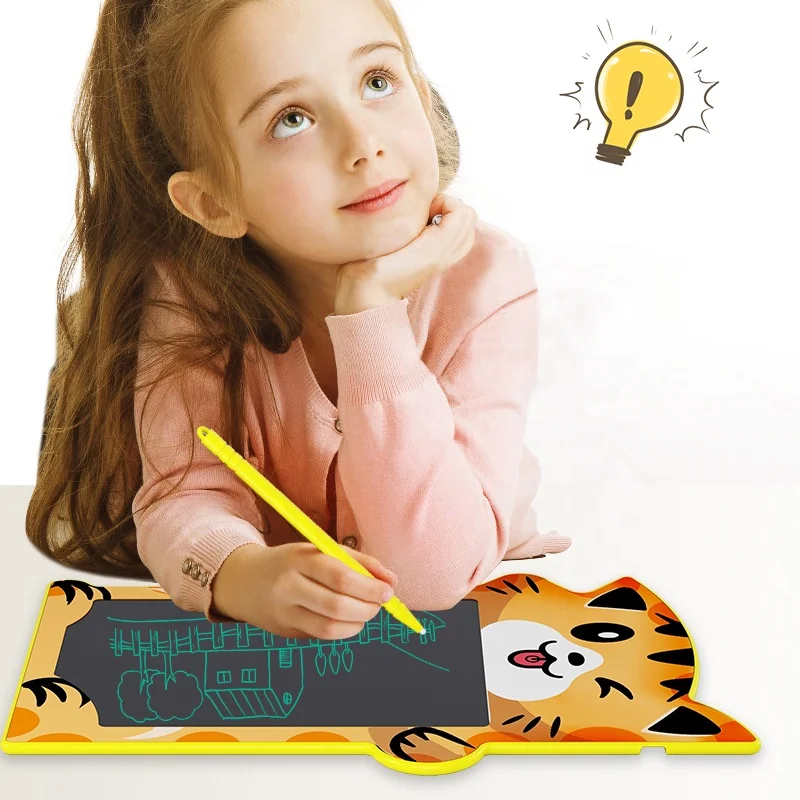 Hot sale LCD 8.5 inch kids cartoon cat Lcd Magic Drawing Board sketch writing pad drawing tablet