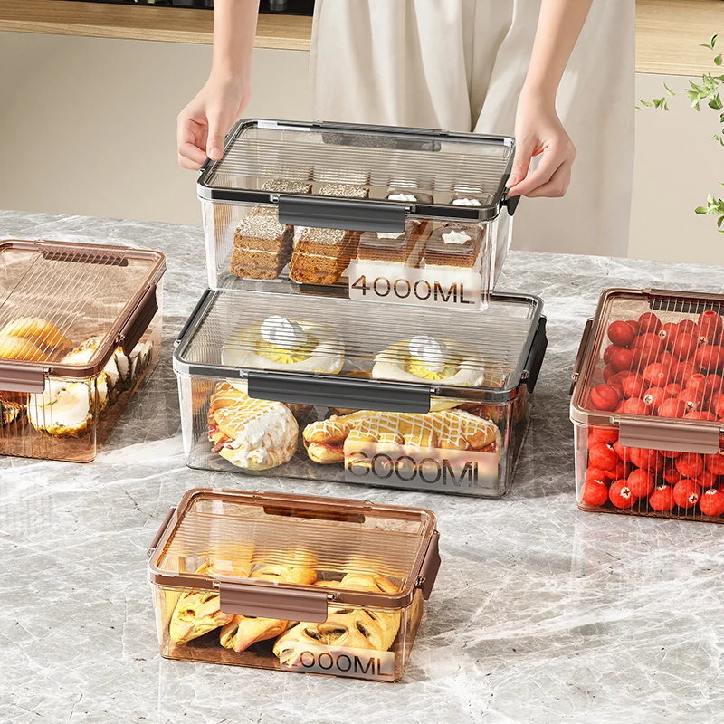 Ugg Refrigerator Organizer Food Grade Storage Box Kitchen Frozen Vegetable Dumpling Sealed Storage Boxes