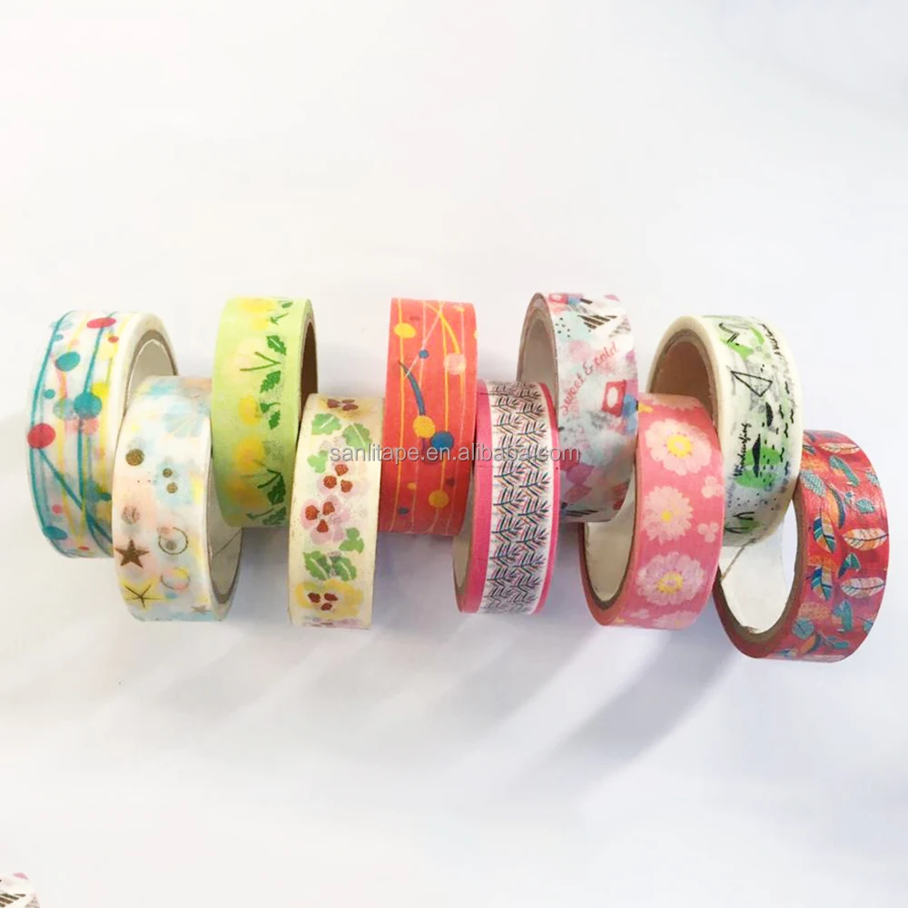 Wide anime Stickers Masking Washi Tape With Logo decorative washi tape custom printing Color DIY hand account tape