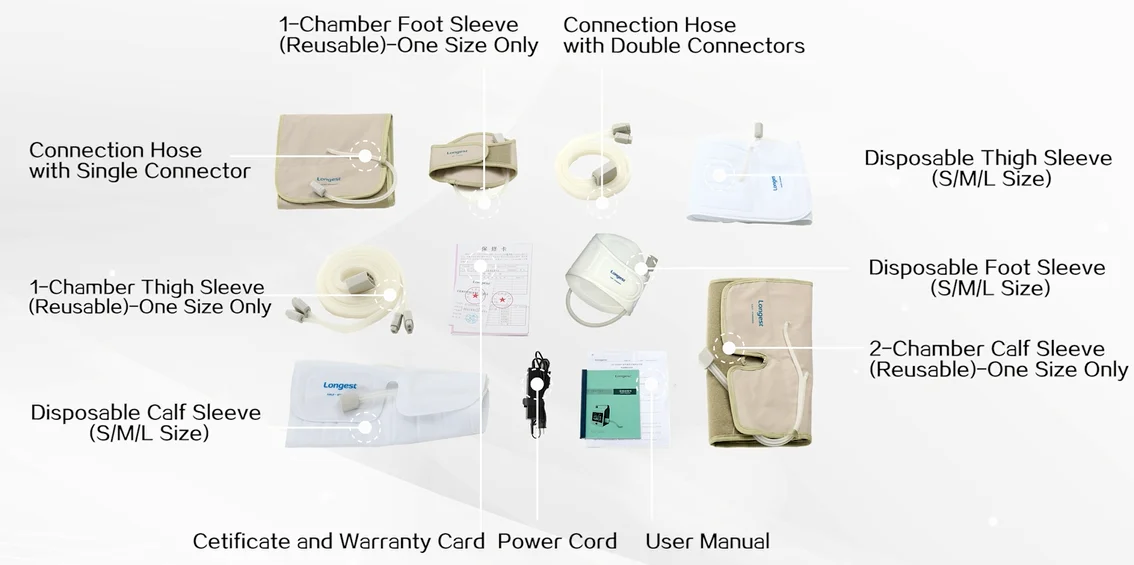 DVT Pump System Inflatable Compression for Legs Recovery