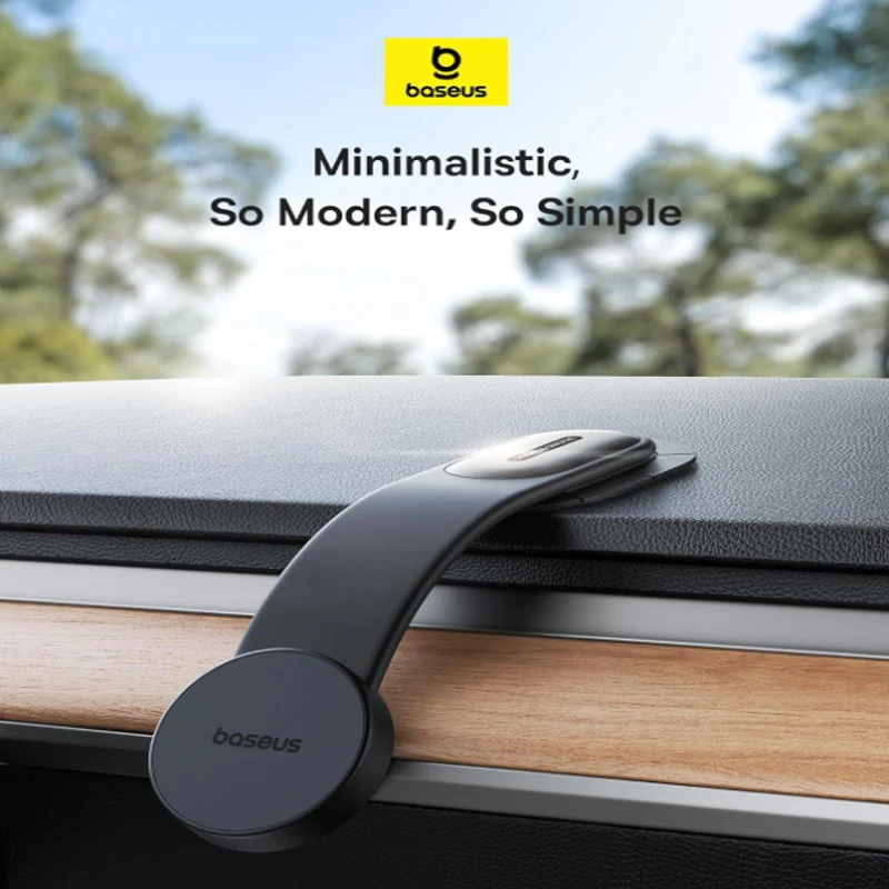 Car mount 25N magnetic car phone holder compatible with iPhone 15 14 13 12 Pro Plus Max Mini bendable memory titanium alloy