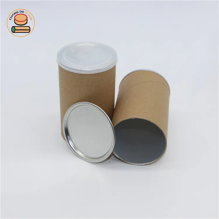 Small Design Pet Food/chocolate/matcha Powder/tea/snack Airtight Paper Tube Container Powder Food & Beverage Packaging Cylinder