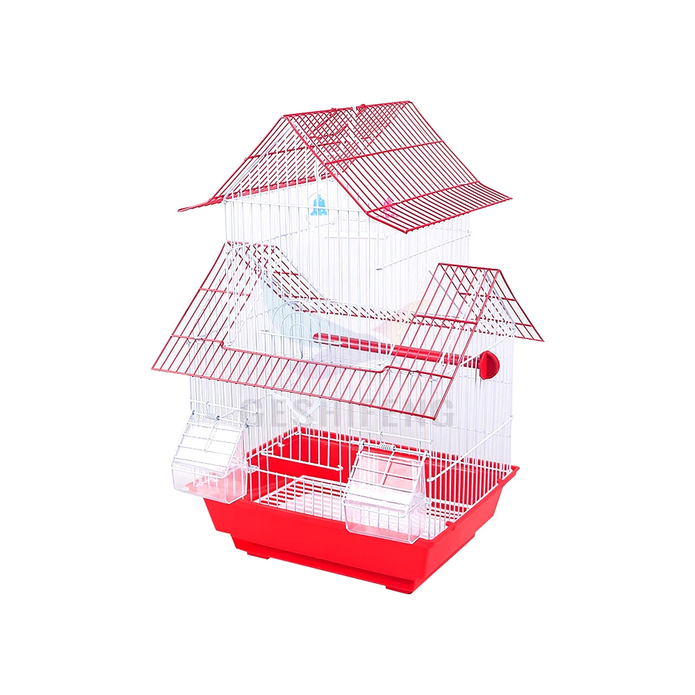 Fashion Large Iron Bird Cage Two Layers Parrots Birdhouse Parrot Cage for Bird Living