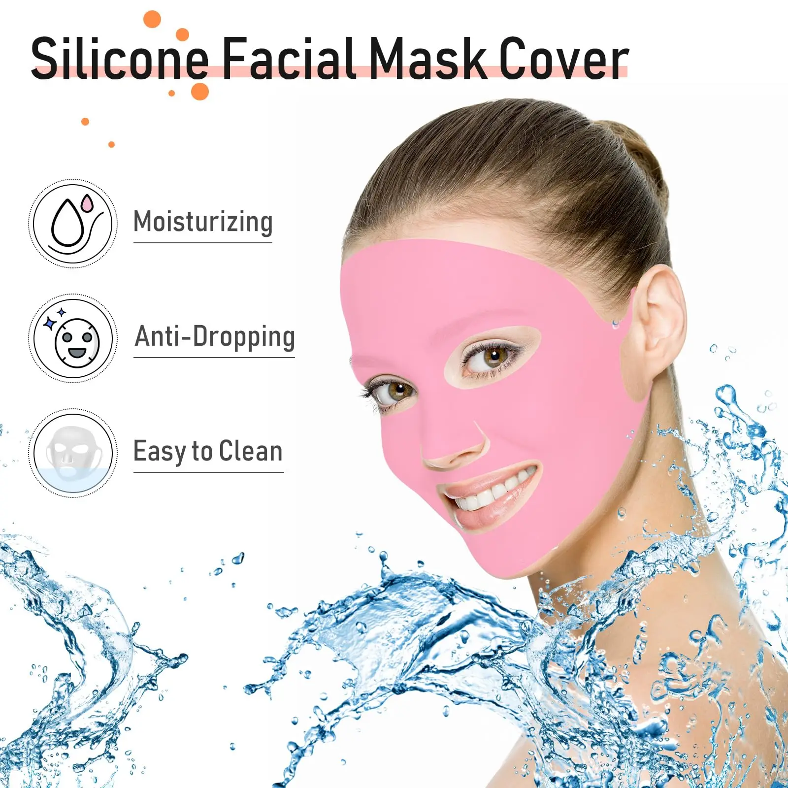 Facial Chest Neck Silicone Pad Reusable Face Forehead Patches Facial Sleeping Mask Cover for Smoothing Facial Neck Forehead