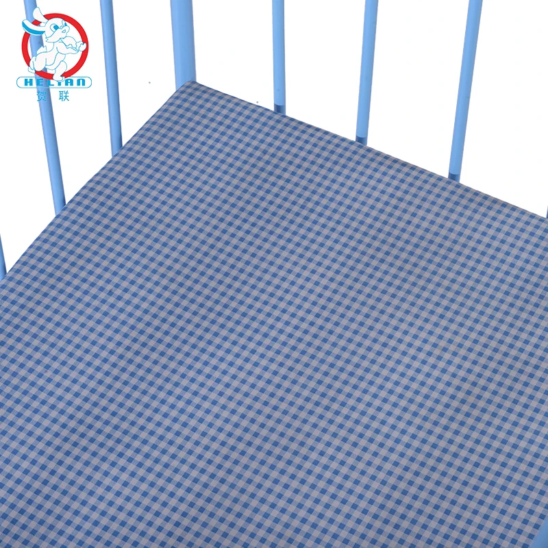 BLM Wholesale new born baby bed Portable Furniture Blue Adjustable Height Baby Kids Cribs With Mosquito Net