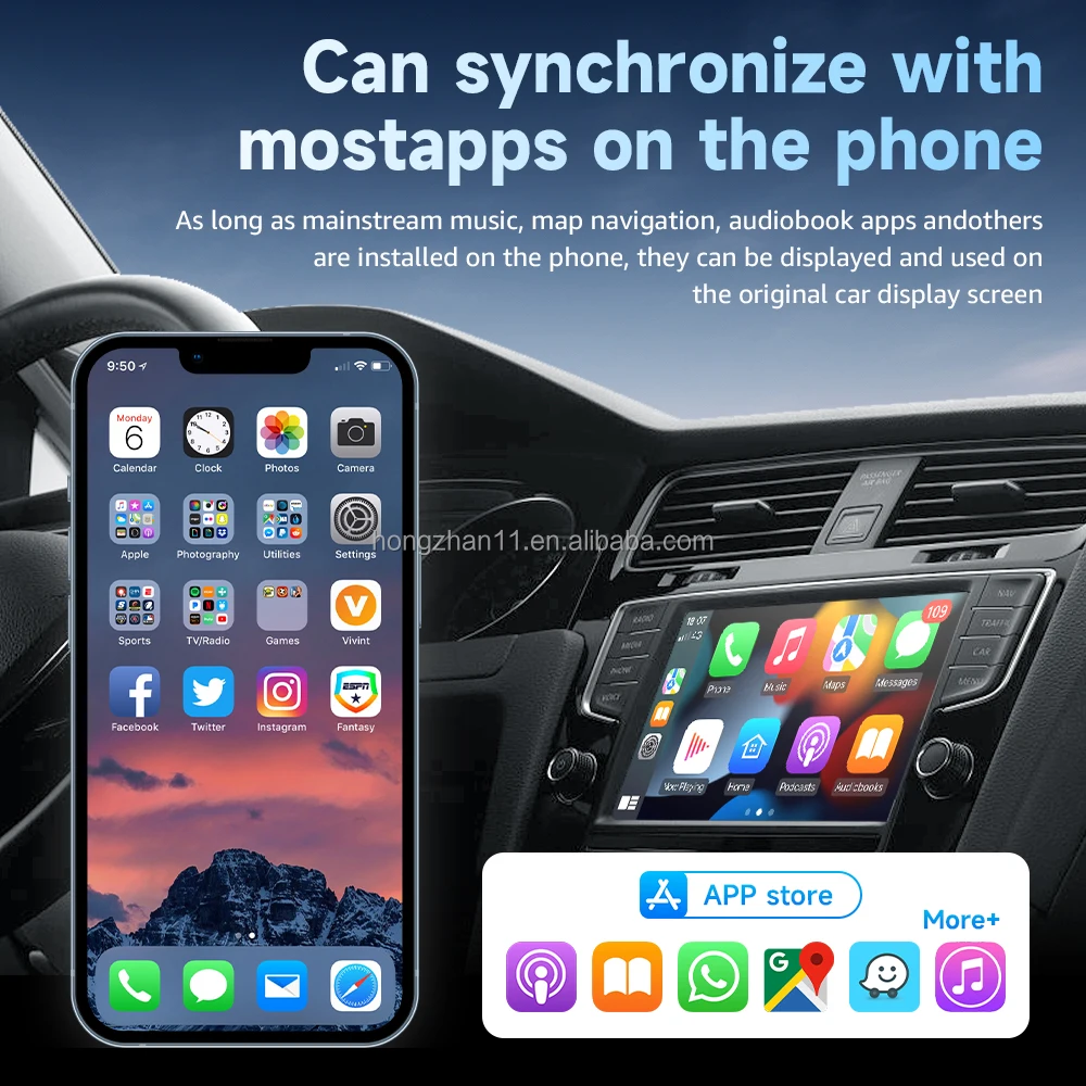 Лучшие продажи USB Plug-N-Play Car Play Ai Box быстрое подключение Полезная Беспроводная Android Os