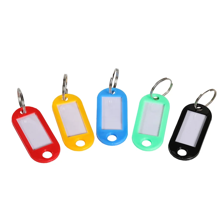 2024 Hot Sale Hotel PP Custom Key Tags key Rings Customized Plastic Keychains