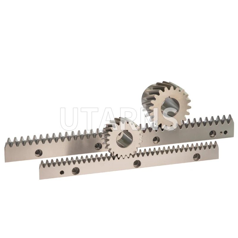 CNC Machine High Precision C45 Steel DIN7 M2 helical gear rack and Pinion