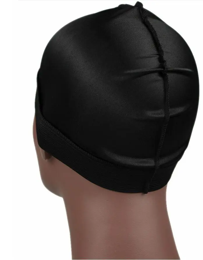 Fashion Men Silky Wave Cap with Elastic Band Silk Durag Bandanas For Men