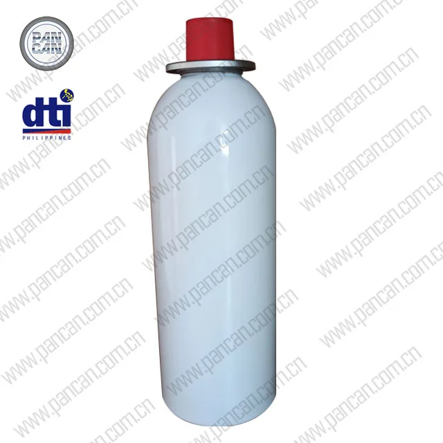 Custom printing hot sale empty aluminium butane fuel can butane gas cylinder for camping stove