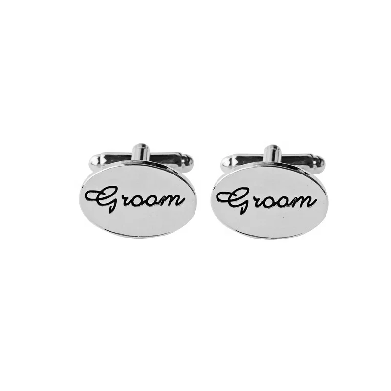 
Oval Alloy Cufflinks Men Wedding Gift Suit Accessories Fashion men jewelry 